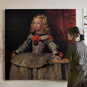 Infanta Margarita Teresa by Diego Velázquez — room mockup view 3