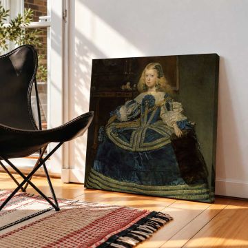 Infanta Margarita Teresa in a Blue Dress by Diego Velázquez — room mockup view 2