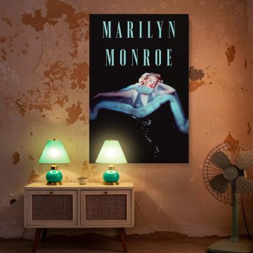 Marilyn Monroe Black and White Wall Art - This stunning Marilyn Monroe canvas print captures her timeless beauty in a classic pose. A premium-quality framed canvas, perfect for wall decor in homes, studios, or office spaces. An elegant and nostalgic piece
