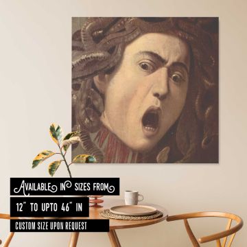 Medusa by Caravaggio — room mockup view 6