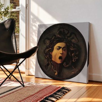 Medusa Shield by Caravaggio — room mockup view 2