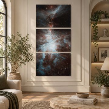 Nebula in Deep Space canvas print, interior display view