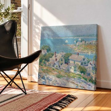 New England Headlands (1899) by Frederick Childe Hassam canvas print, interior display view