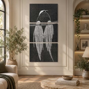 Paradijsvogel (1914) by Samuel Jessurun de Mesquita canvas print, interior display view