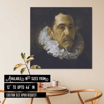 Portrait of Francisco Pacheco by Diego Velázquez — room mockup view 6