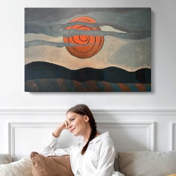 Red Sun (1935) by Arthur Dove Canvas Print