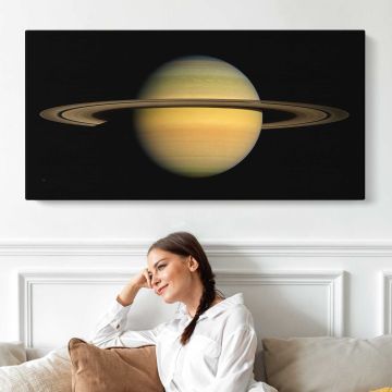 Saturn canvas print, interior display view