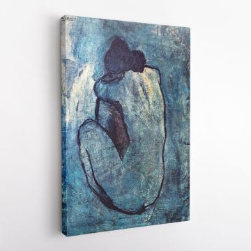 Pablo Picasso: Women Blue Nude Artistic Famous Painting Photo Print Canvas Wall Posters