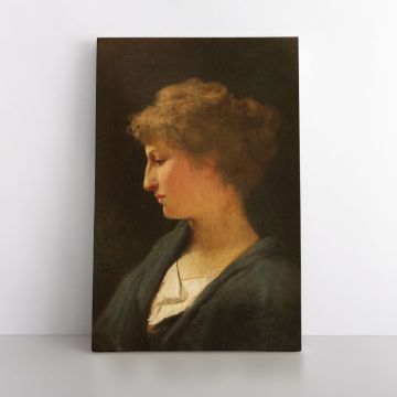Portrait of a Women Painting by Henryk Hector Siemiradzki Print on Canvas