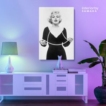 Sexy Marilyn Monroe Black and White Canvas Model Photo Poster Print Frame Home Decor Wall Artwork