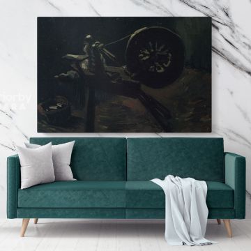 Spinning Wheel by Vincent Van Gogh Dutch Painter Bobbin Winder Original Canvas Wall Art