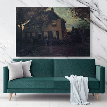The Parsonage At Neunen by Vincent Van Gogh Dutch Painter Original Canvas Wall Art