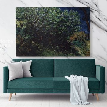 Lilace Painting by Vincent Van Gogh Dutch Painter Original Canvas Wall Art