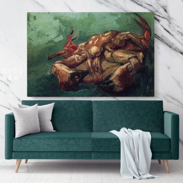 Crab on its Back Painting by Vincent Van Gogh Dutch Painter Original Canvas Wall Art