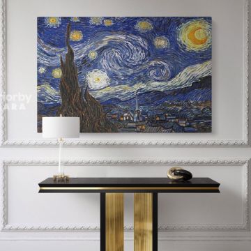 Vincent Van Gogh Original Famous Painting Starry Night Canvas Wall Art