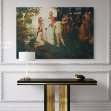 Famous Painting by Henryk Hector Siemiradzki Photo Print on Canvas