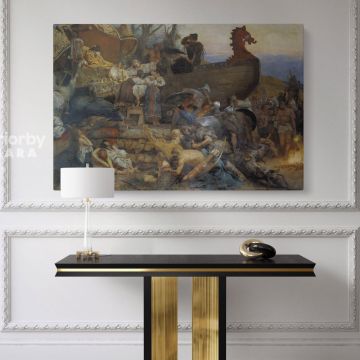 Funeral of Ruthenian Noble by Henryk Hector Siemiradzki Photo Print on Canvas