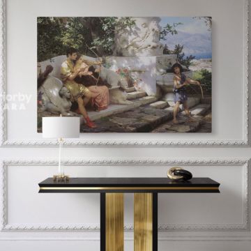Henryk Hector Siemiradzki: A Dangerous Game Paintings Photo Print on Canvas