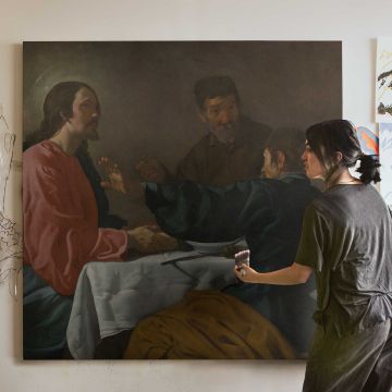 Supper at Emmaus by Diego Velázquez — room mockup view 3