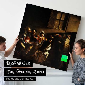 The Calling of Saint Matthew by Caravaggio — room mockup view 4