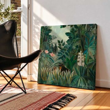 The Equatorial Jungle (1909) by Henri Rousseau — room mockup view 2