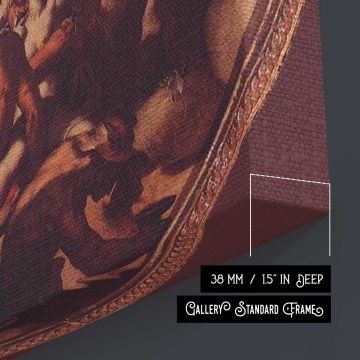 The Marriage of Cupid and Psyche by Abraham Bloemaert — room mockup view 5