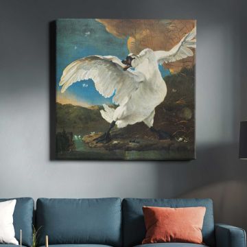 Threatened swan (1650) by Jan Asselijn — room mockup view 3