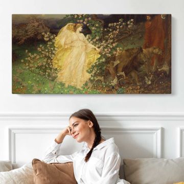 Venus and Anchises by William Blake Richmond canvas print, interior display view