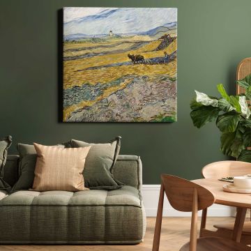 Vincent van Gogh - Enclosed Field with Ploughman — room mockup view 15