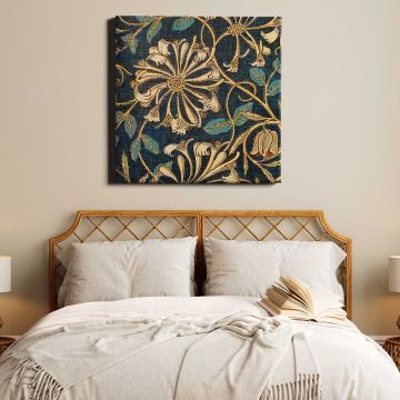William Morris Honeysuckle (1876) famous pattern — room mockup view 17