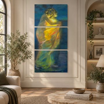 Woman Clothed with the Sun by Alice Pike Barney canvas print, interior display view