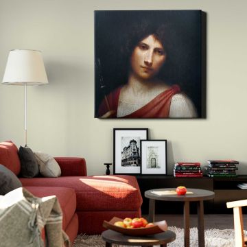 Youth holding an Arrow (1506–1508) famous painting. Giorgione — room mockup view 22