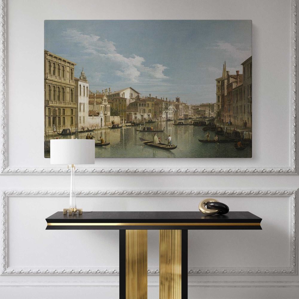 The Grand Canal in Venice from Palazzo Flangini to Campo San Marcuola canvas wall art