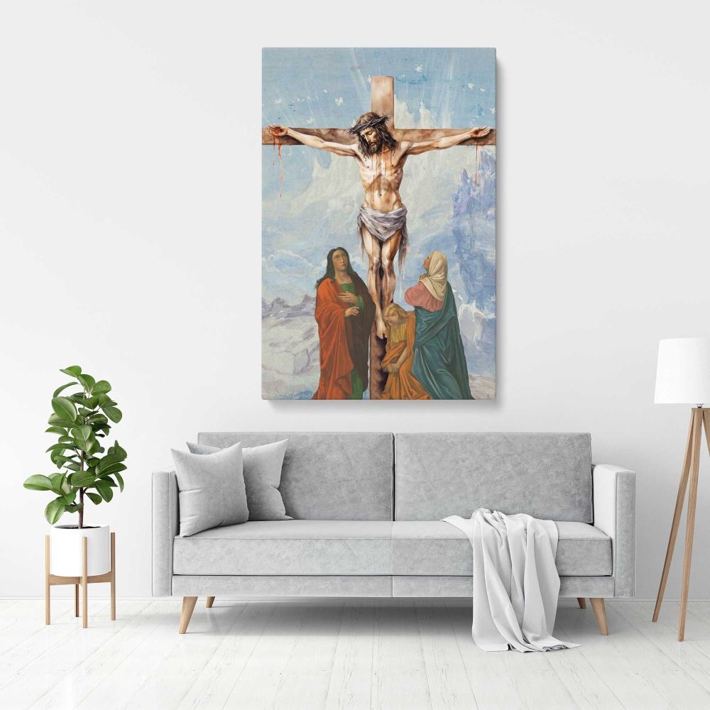 Crucifix symbol cross representation canvas wall art