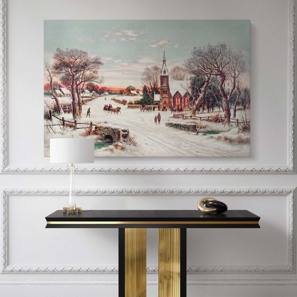 Christmas Eve by Hoover & Son canvas wall art - Image 2