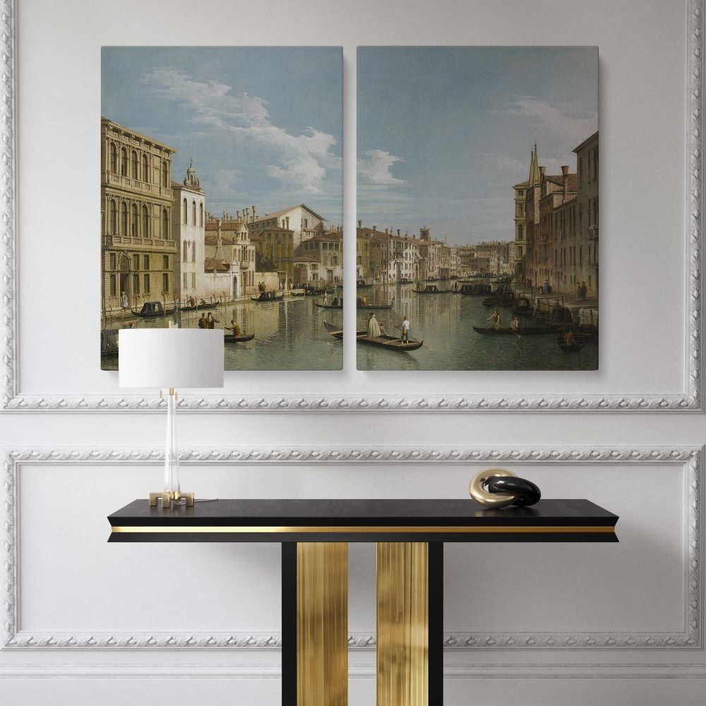 The Grand Canal in Venice from Palazzo Flangini to Campo San Marcuola canvas wall art - Image 2