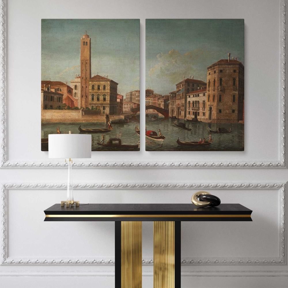 Scene on the Grand Canal Venice Smithsonian American Art Museum Bequest of Mabel Johnson Langhorne canvas wall art - Image 2