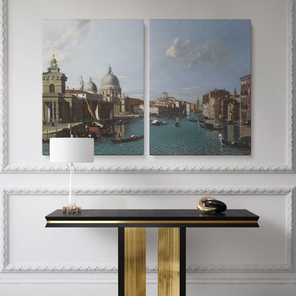 Santa maria della salute and canal grande venice 1700 - 1799 Canaletto canvas wall art - Image 2