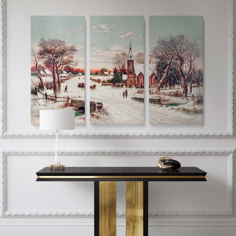 Christmas Eve by Hoover & Son canvas wall art - Image 4