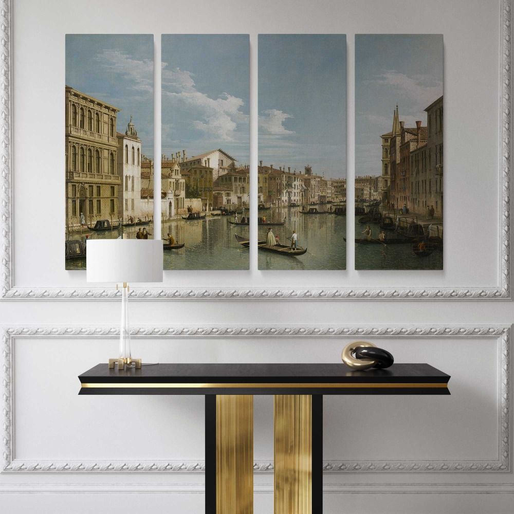 The Grand Canal in Venice from Palazzo Flangini to Campo San Marcuola canvas wall art - Image 4