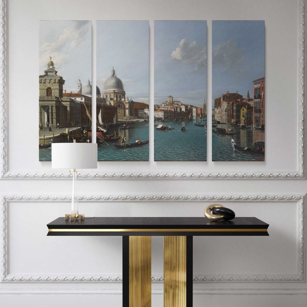 Santa maria della salute and canal grande venice 1700 - 1799 Canaletto canvas wall art - Image 4