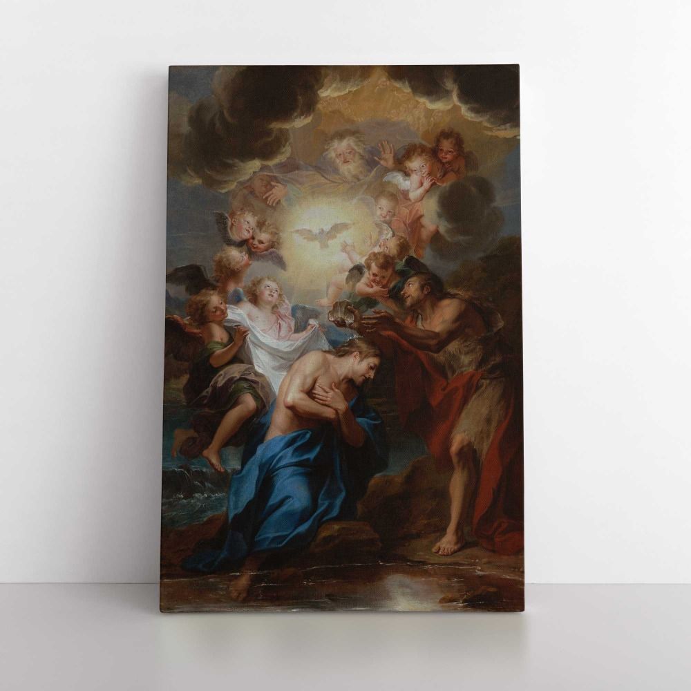 The Baptism of Christ by Antoine Coypel canvas wall art - Image 4