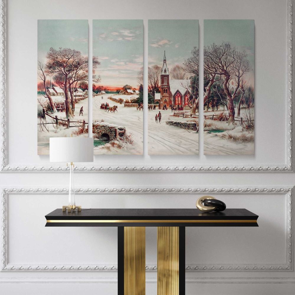 Christmas Eve by Hoover & Son canvas wall art - Image 5