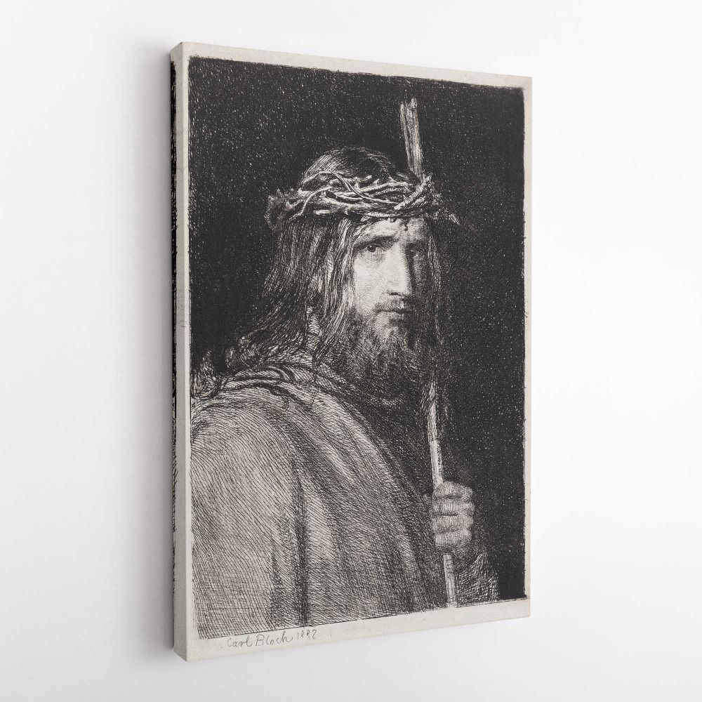 Christ Crowned with Thorns by Carl Bloch canvas wall art - Image 5