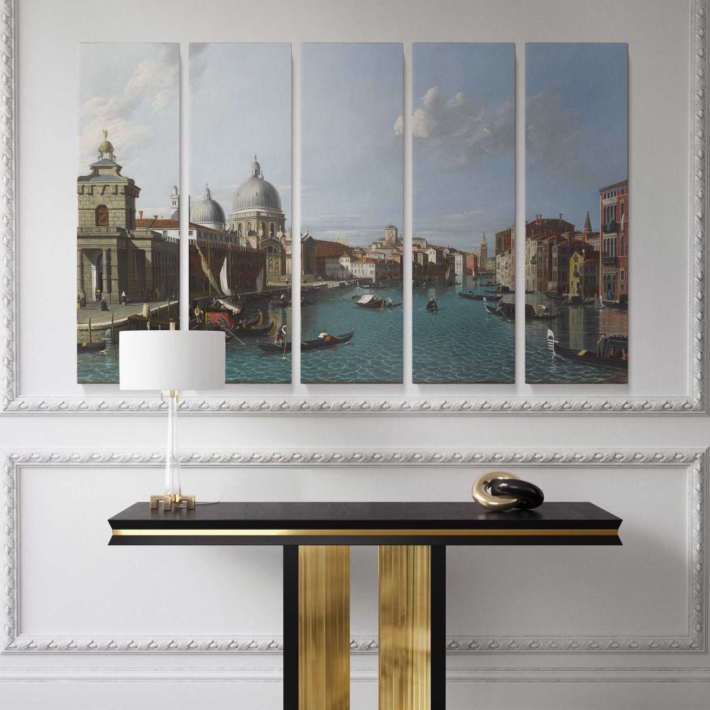 Santa maria della salute and canal grande venice 1700 - 1799 Canaletto canvas wall art - Image 5