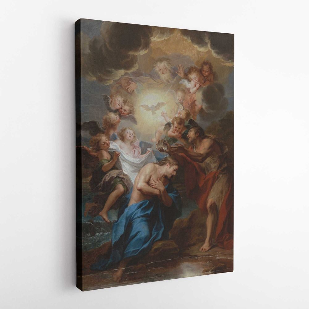 The Baptism of Christ by Antoine Coypel canvas wall art - Image 5