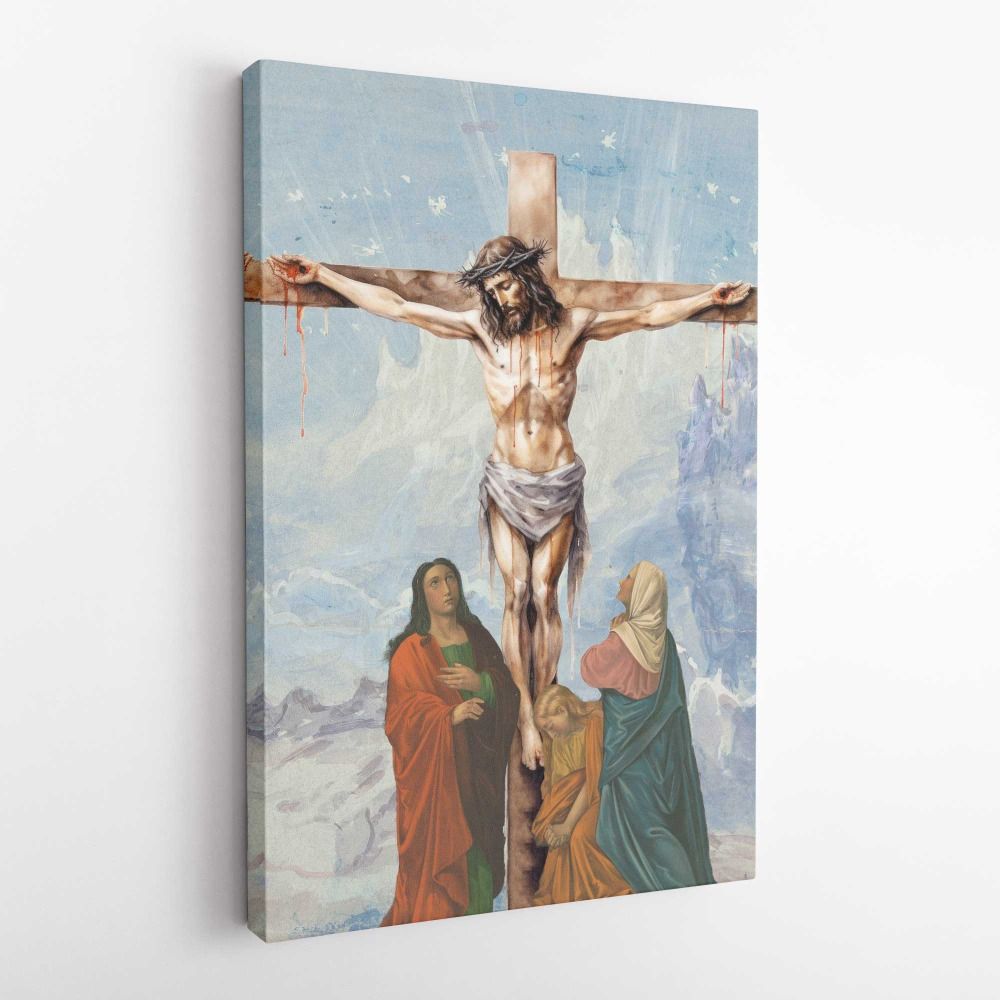 Crucifix symbol cross representation canvas wall art - Image 5