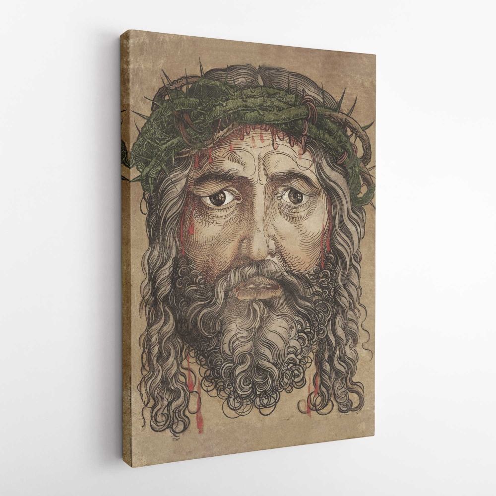 Head of Jesus Christ (1928) by Albert Durer canvas wall art - Image 5