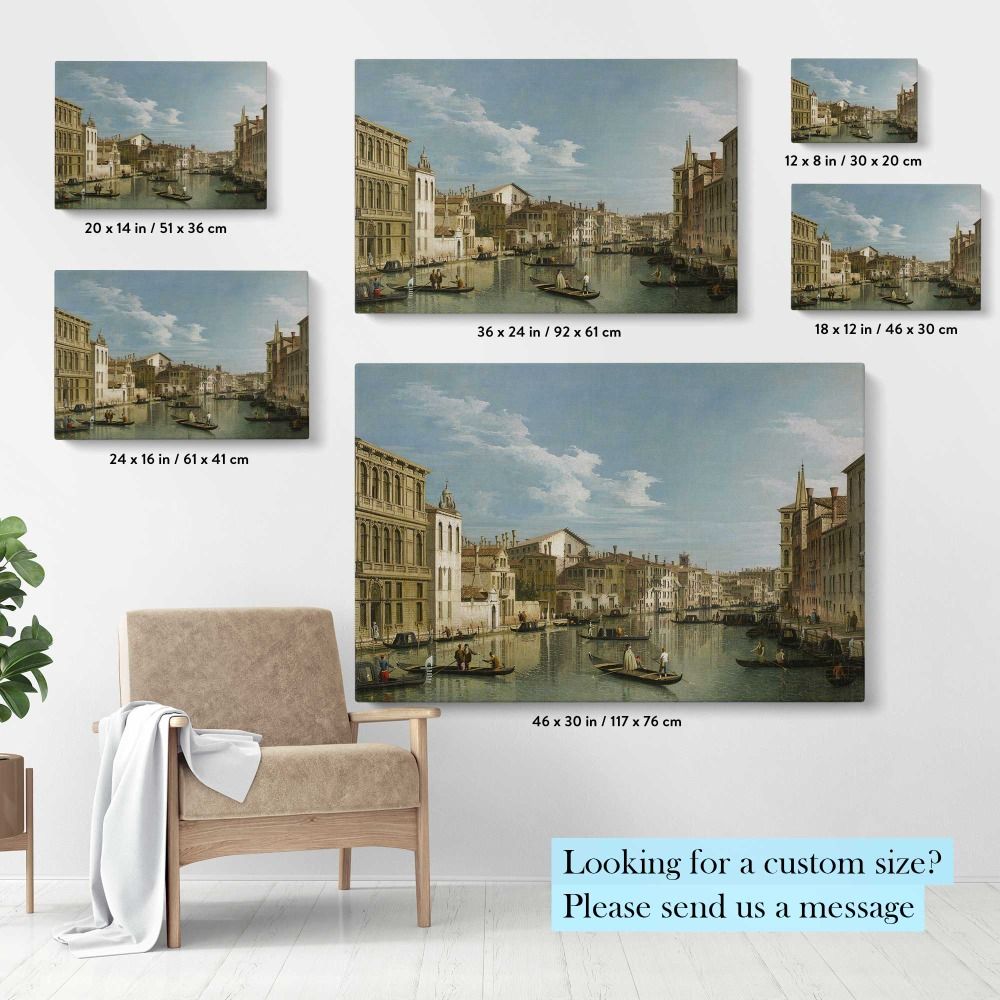 The Grand Canal in Venice from Palazzo Flangini to Campo San Marcuola canvas wall art - Image 6