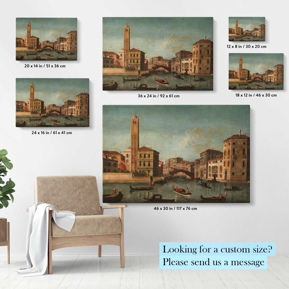 Scene on the Grand Canal Venice Smithsonian American Art Museum Bequest of Mabel Johnson Langhorne canvas wall art - Image 6